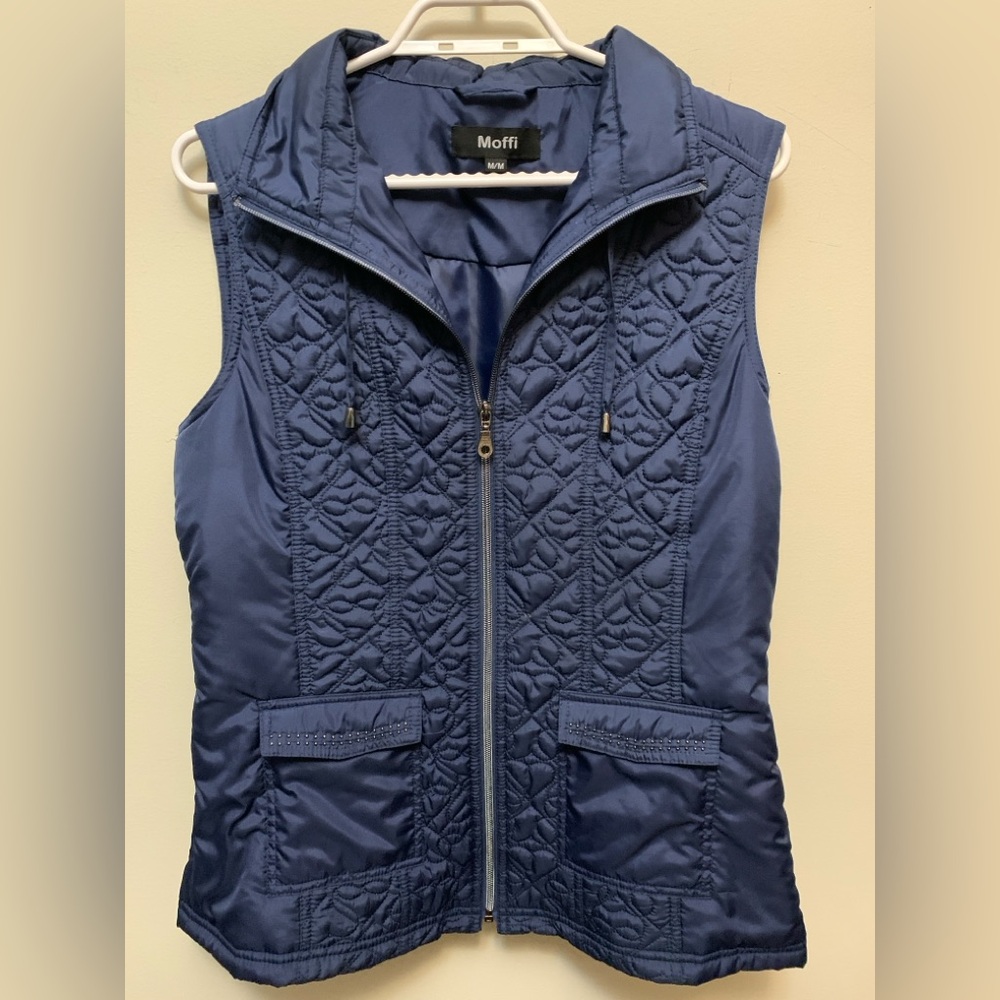 MOFFI Midnight Blue Quilted Vest